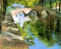Chase, William Merritt - Reflections aka Canal Scene
